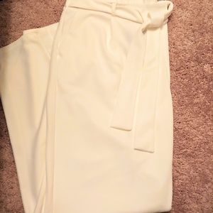 Plus sized light weight white pants